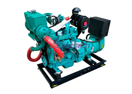 50Hz 30kW 4BTA3.9 Cummins Marine Diesel Generator With Stamford Alternator